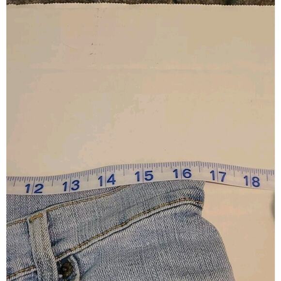 Y2k Levi's 512 Women's Jeans Size 16 M Slim Tapered Fit Blue Light Wash - Picture 5 of 8